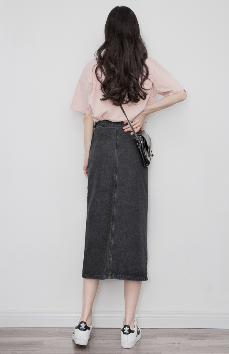 Denim Skirt High-waisted skirt denim skirt four se