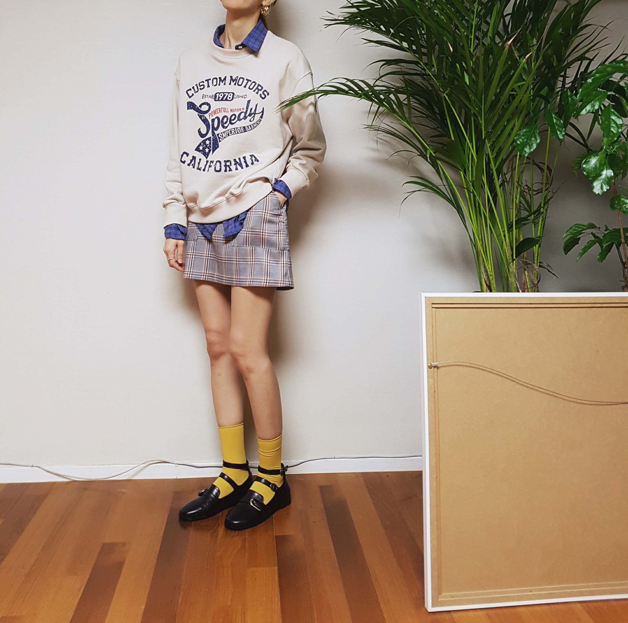 New long-sleeved ankle with a sense of wrinkled st