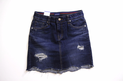 Denim Skirt Inner Bending Span Jeans Pants S ~ XL 