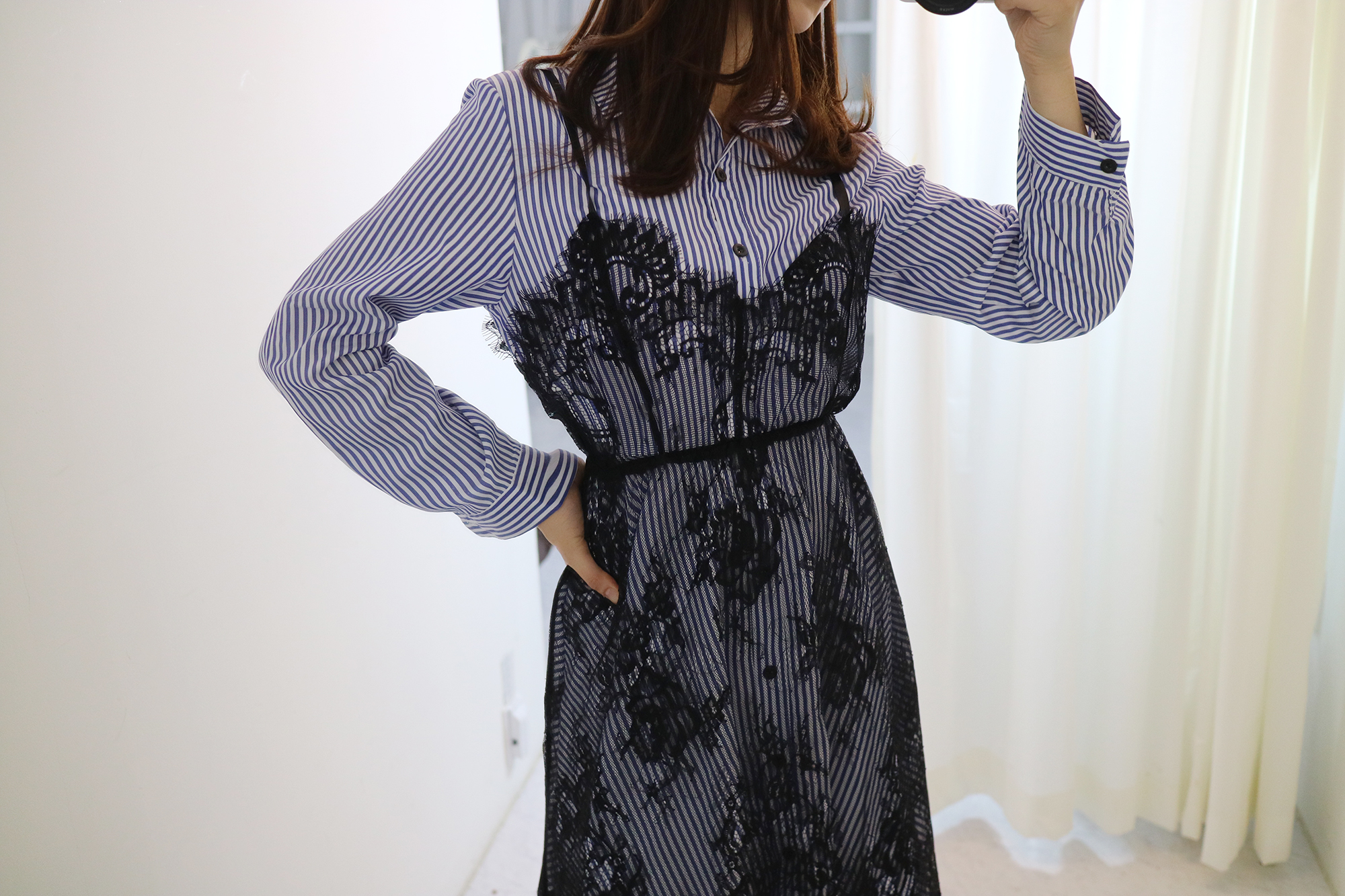 New Short sleeve long-sleeved lace bustier set set