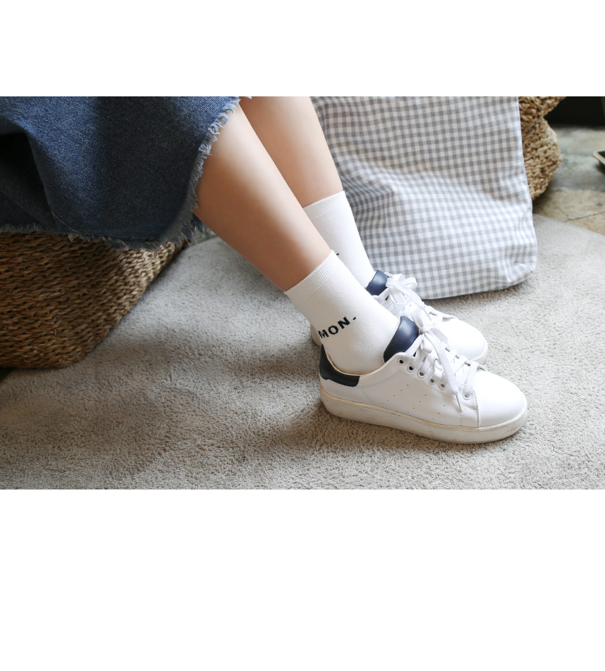 New Sugarfun Day Lettering Socks Cute, beautifully
