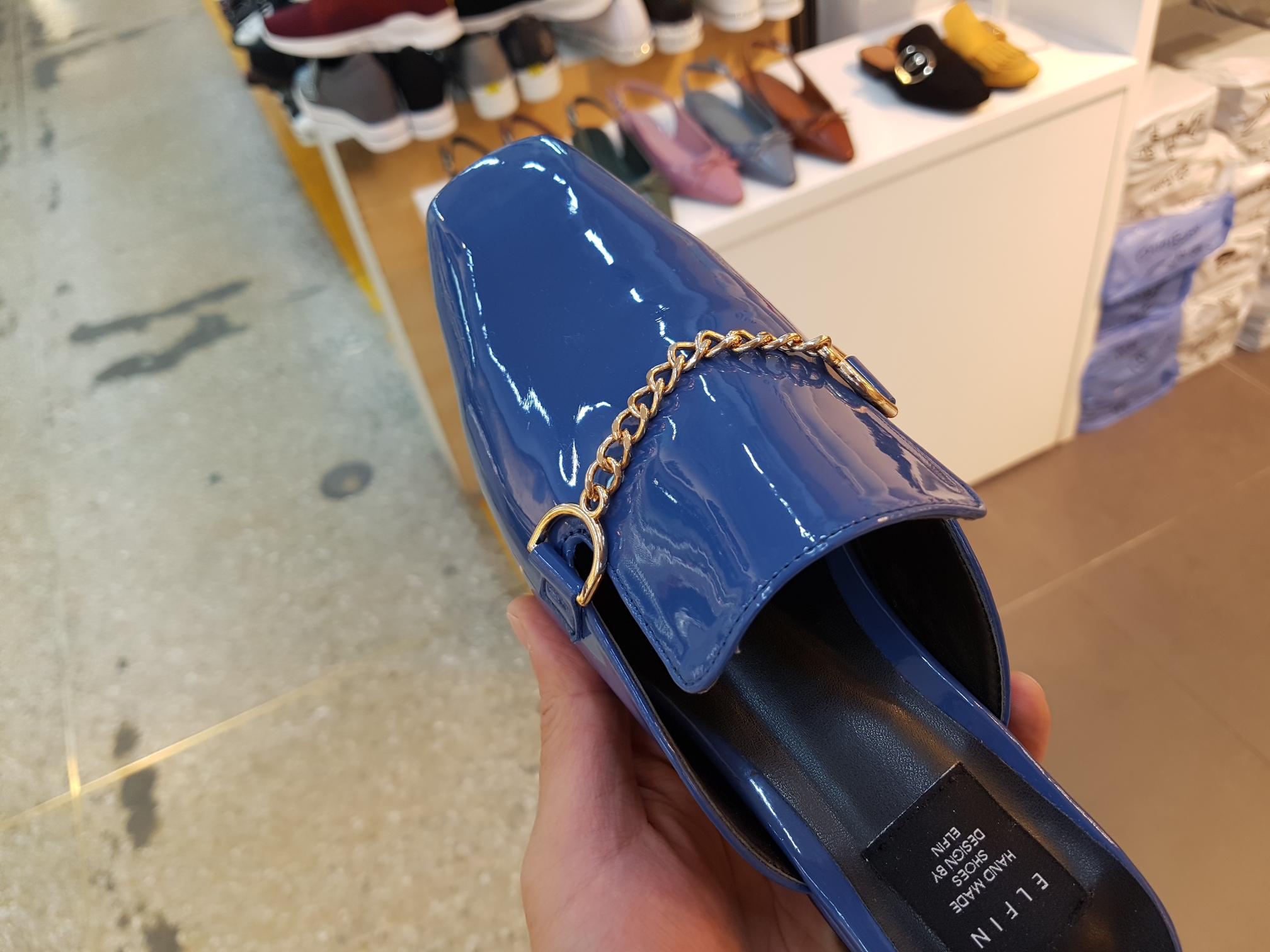 New Chain Decoration Anamel Blower 3cm Black Blue 