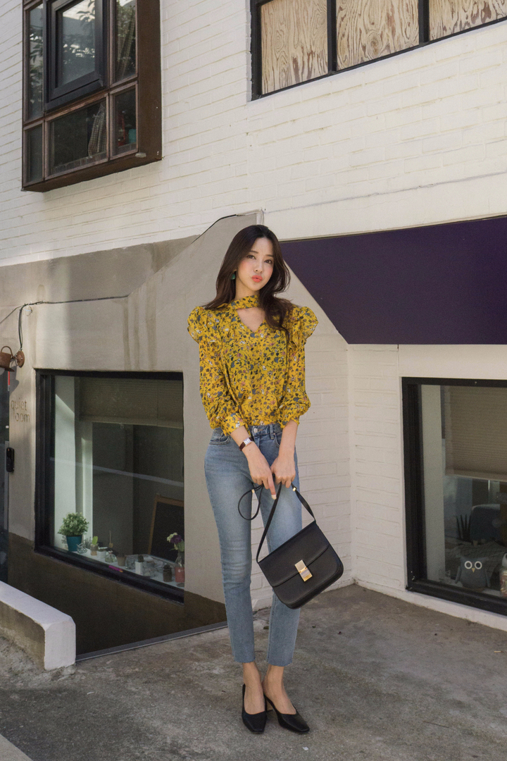 NEW FASHION LADY GIRL Blouse Autumn Blouse Yellow 