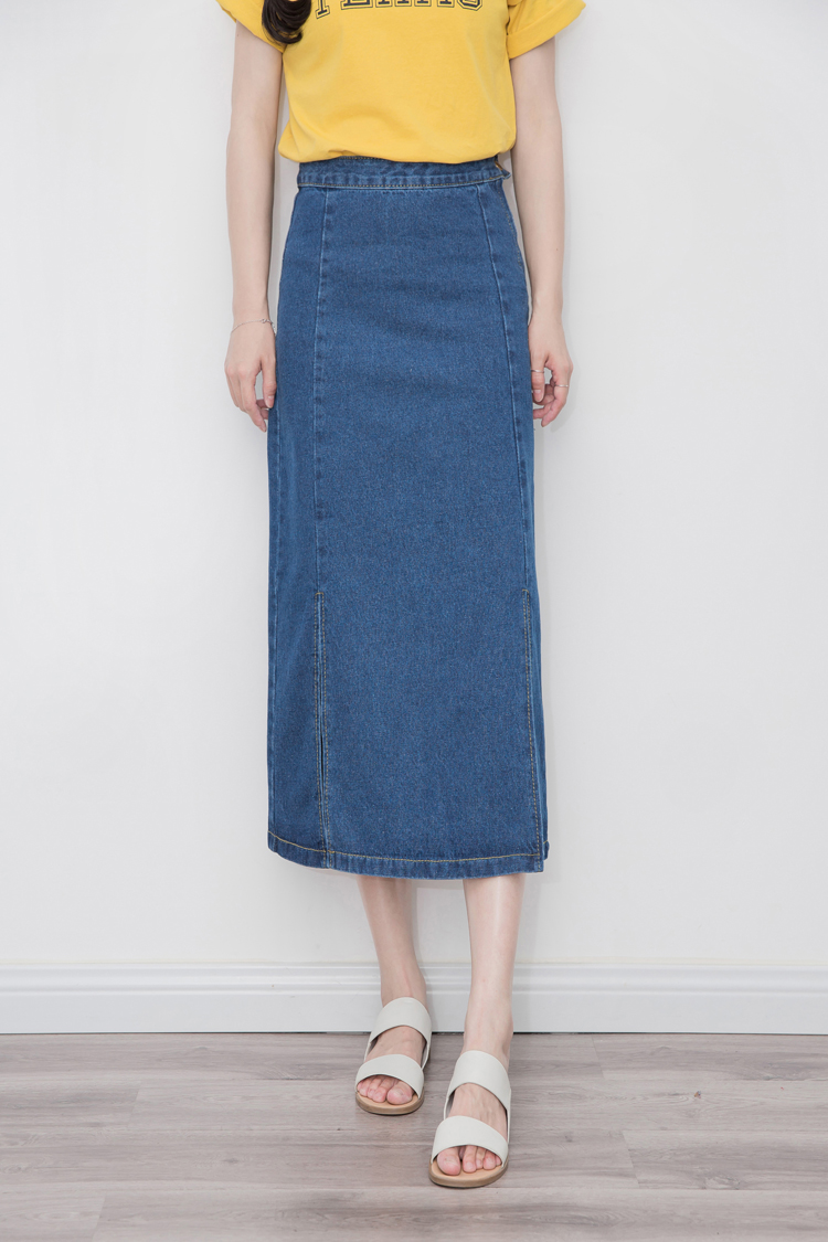 Denim Skirt High-waisted skirt denim skirt four se