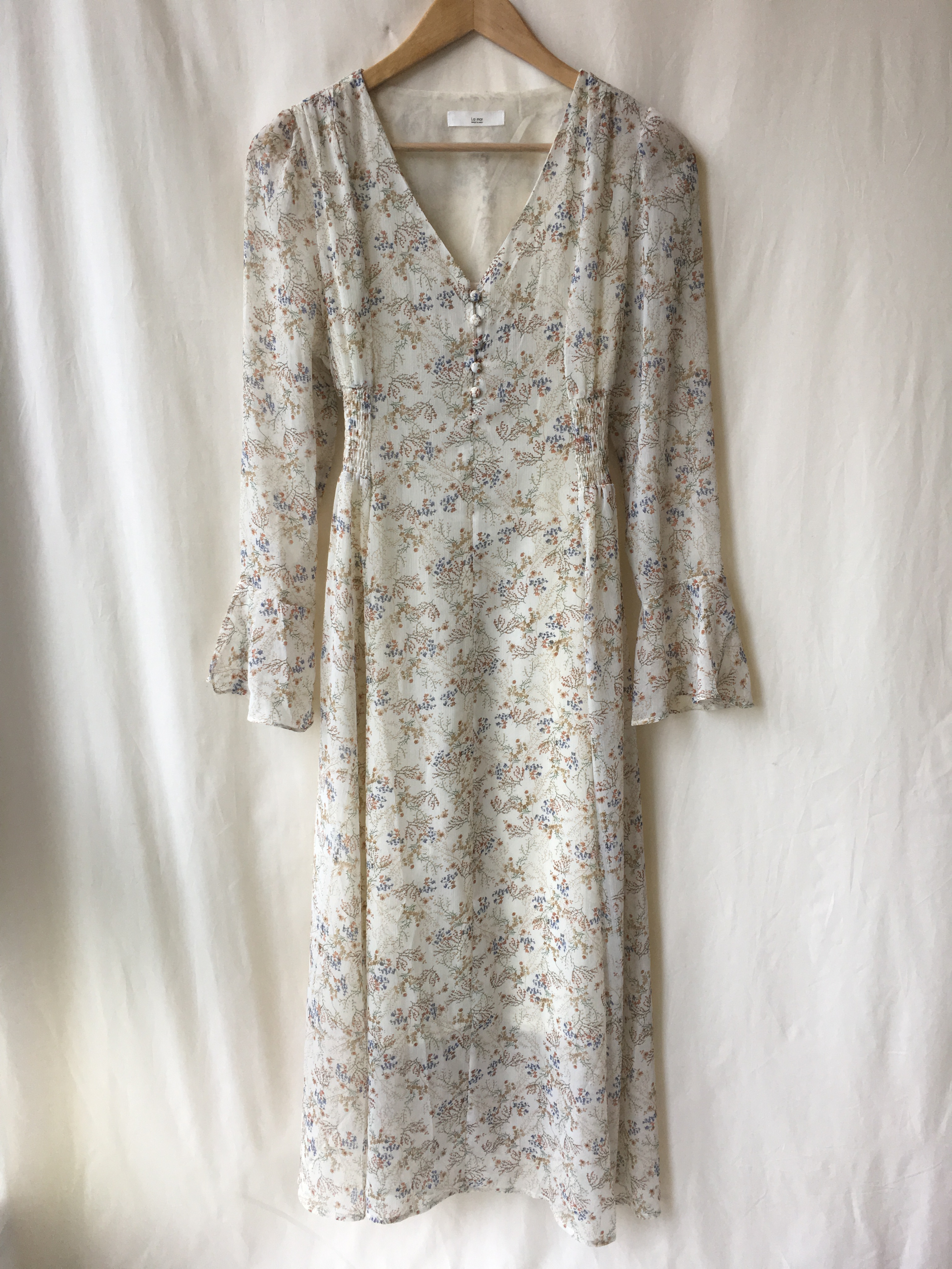 New Women Dress Wild Flower Chiffon Dress Sleeping