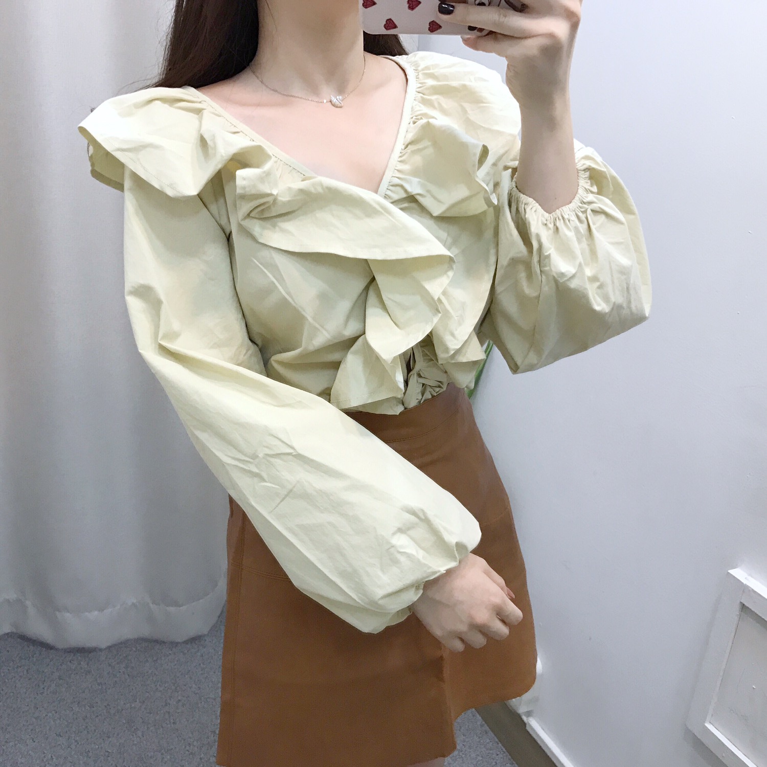 NEW FASHION LADY GIRL Blouse frilly ruffle guest b