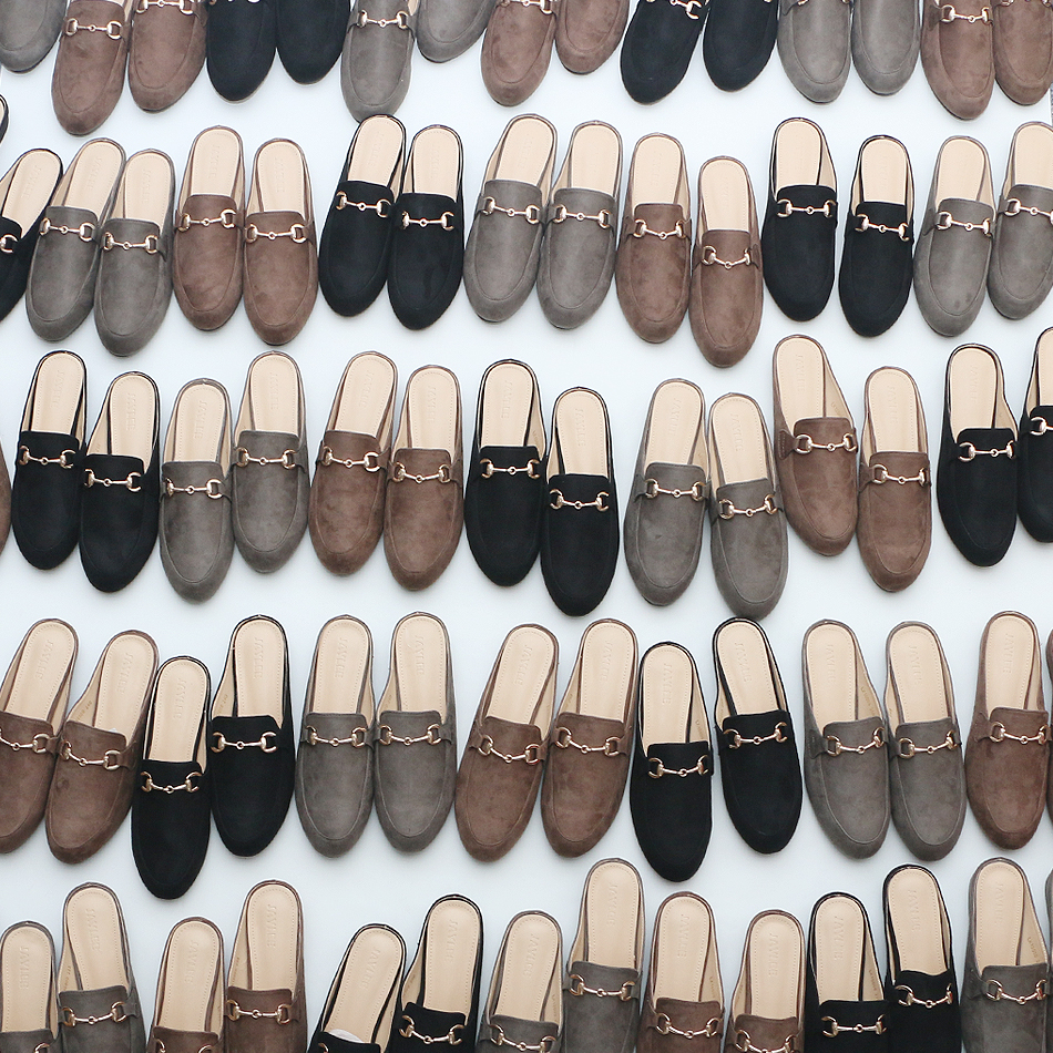 New Daily Suede Blower 3color Autumn Shoe Backless