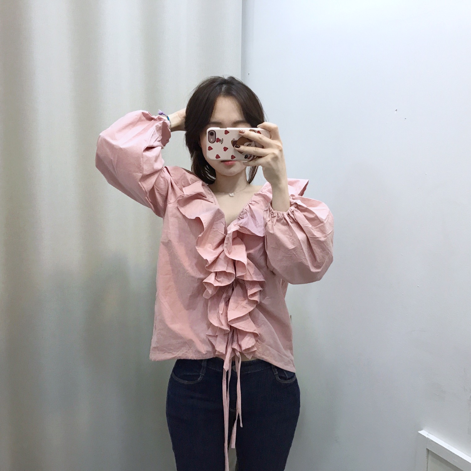 NEW FASHION LADY GIRL Blouse frilly ruffle guest b