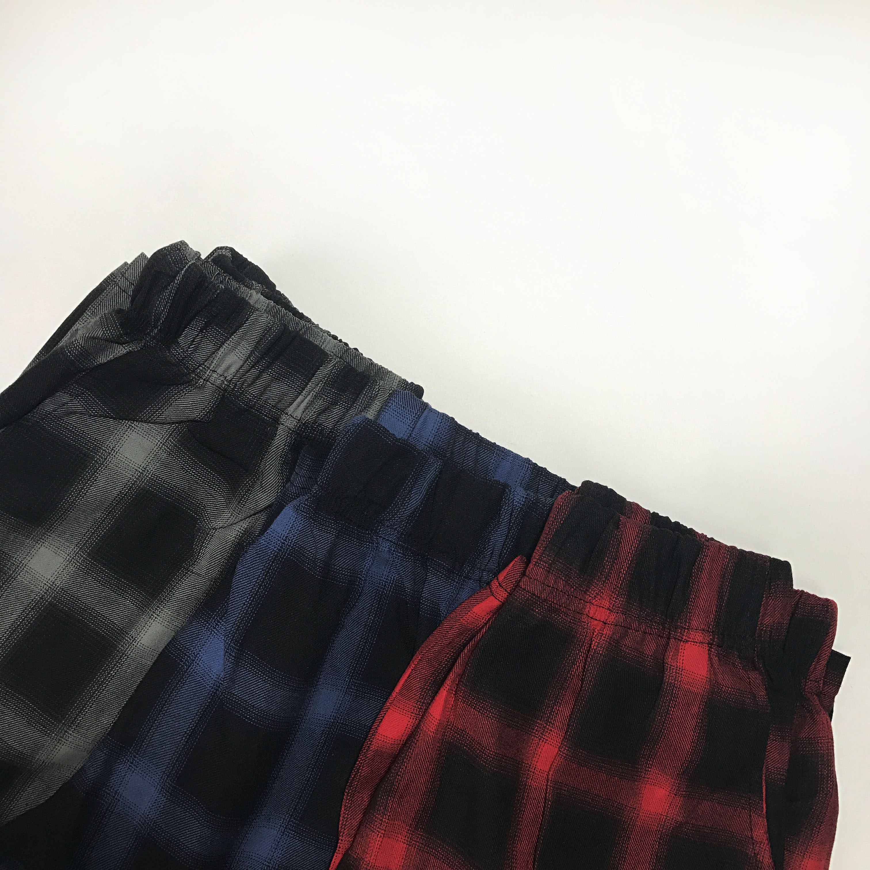 New Men's Pants Caddatan Check Wide Banding Hem