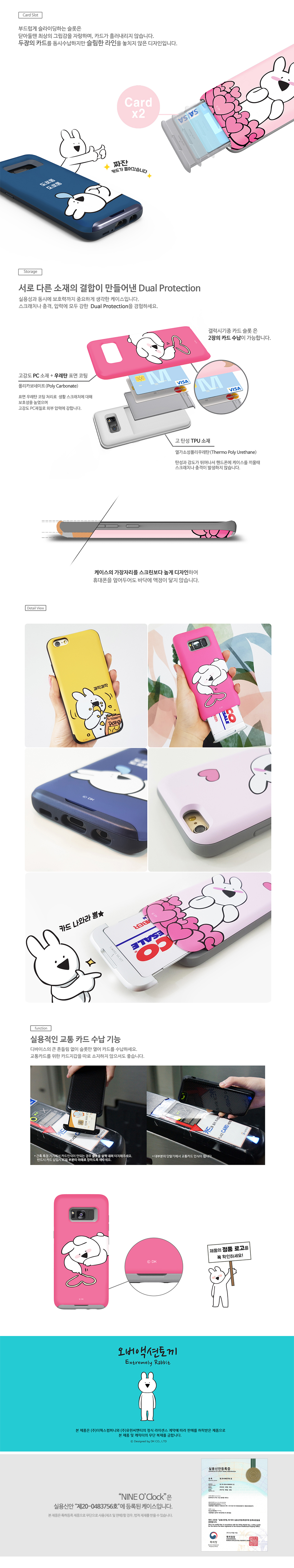 New Galaxy S8 S7 Edge Card Case Simple iPhone Robu