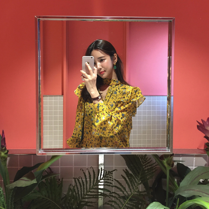 NEW FASHION LADY GIRL Blouse Autumn Blouse Yellow 