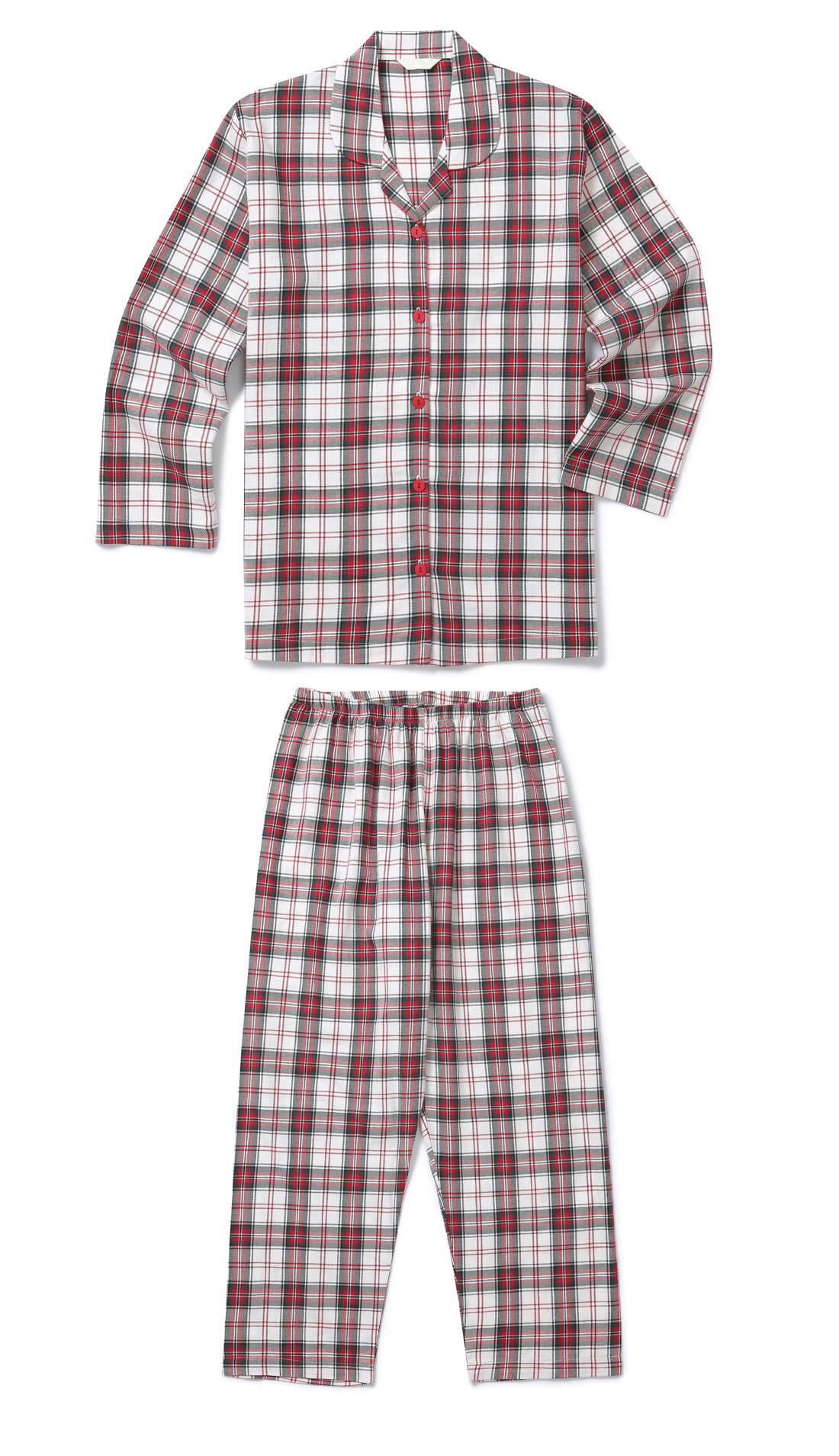 New Brushed Check Couple Pajamas Set Homewear Wome