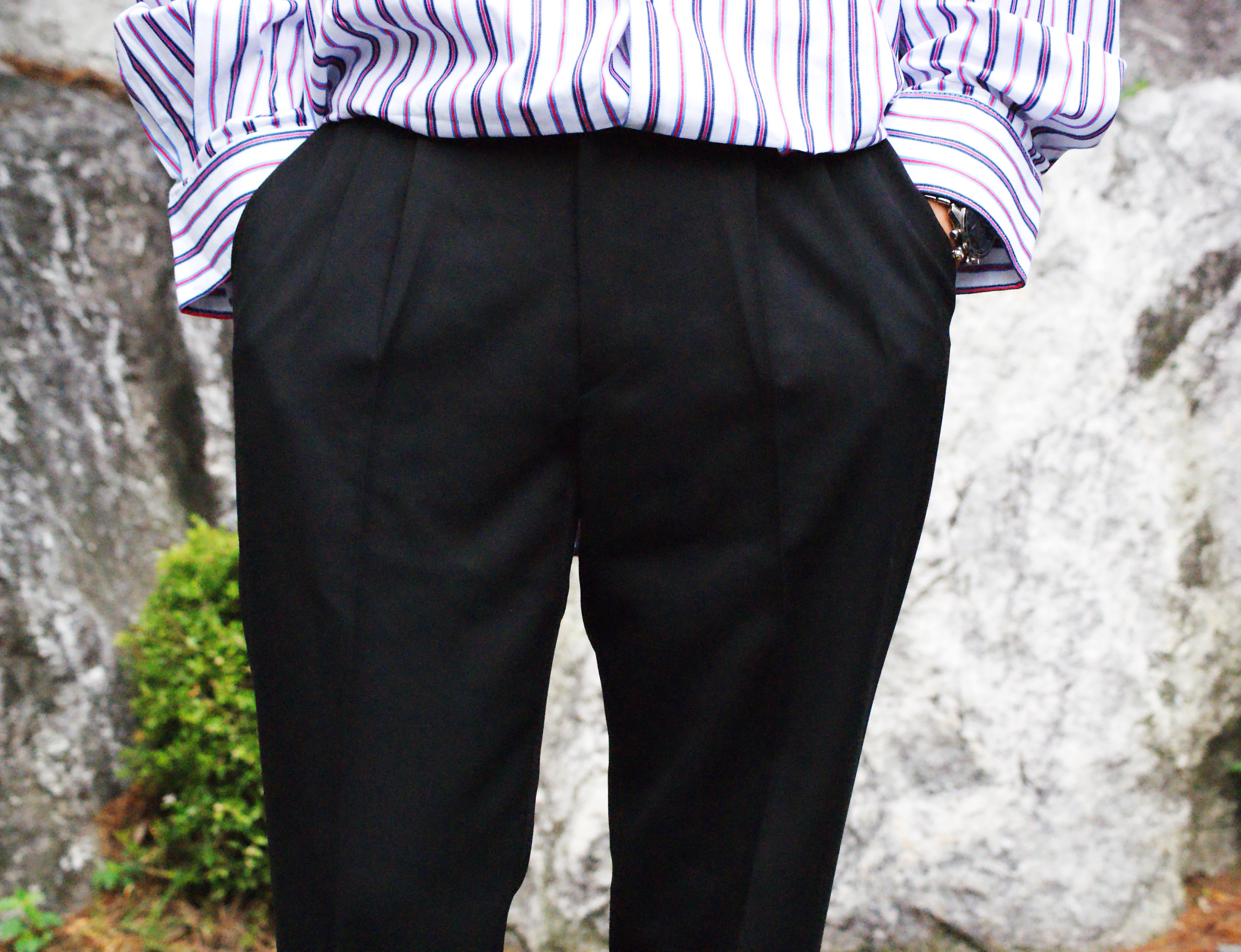 New Men's Pants Black &amp White Share Slacks c
