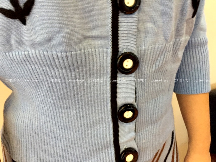 Shopping mall import BOSE Miu sequins cardigan set