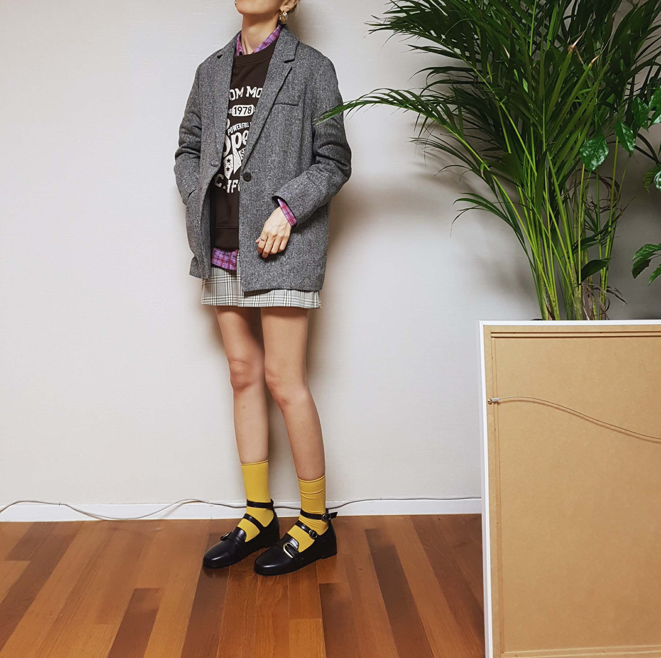 New long-sleeved ankle with a sense of wrinkled st