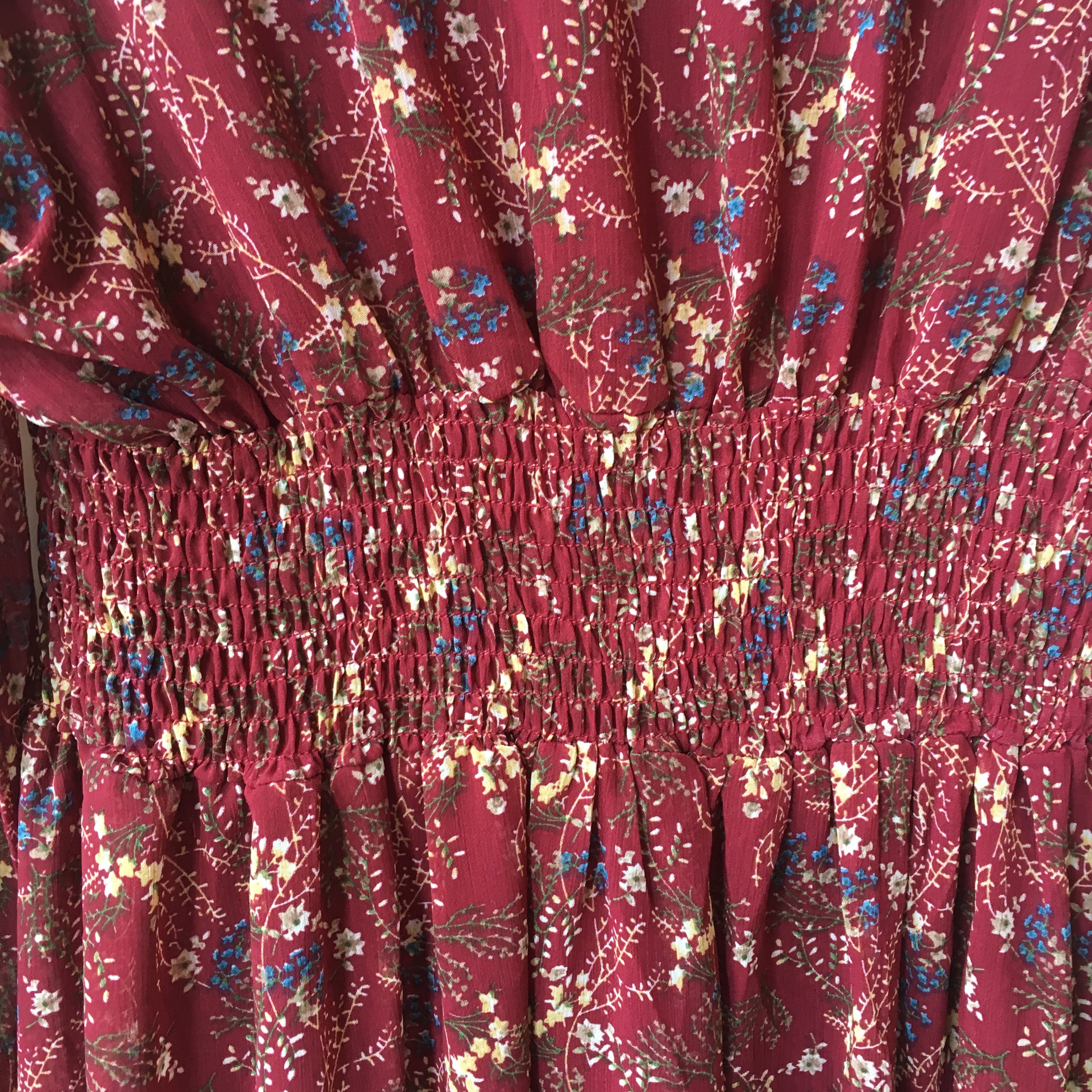 New Women Dress Wild Flower Chiffon Dress Sleeping