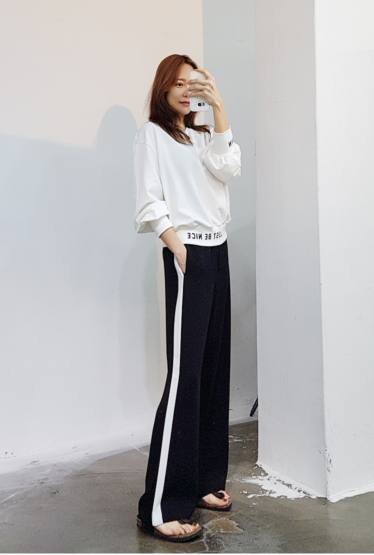 New Women's Pants Longer look color line Long s