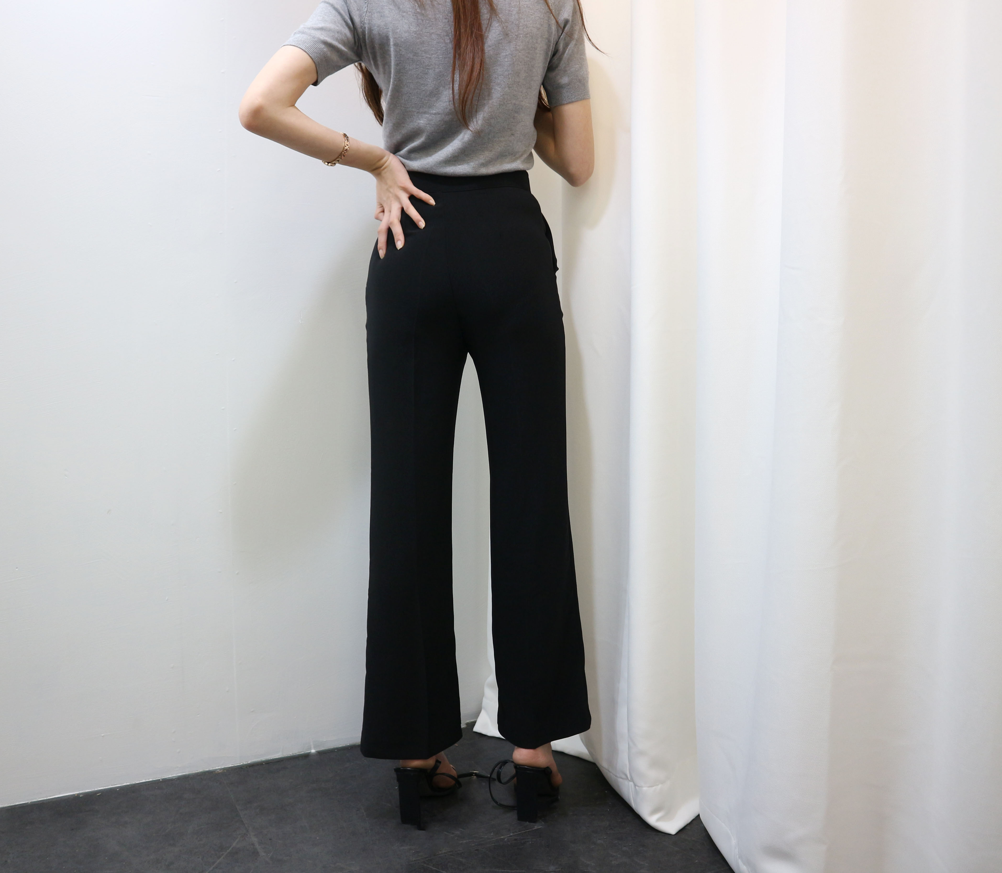 New Women's Pants Simple High Waist Slacks Wome