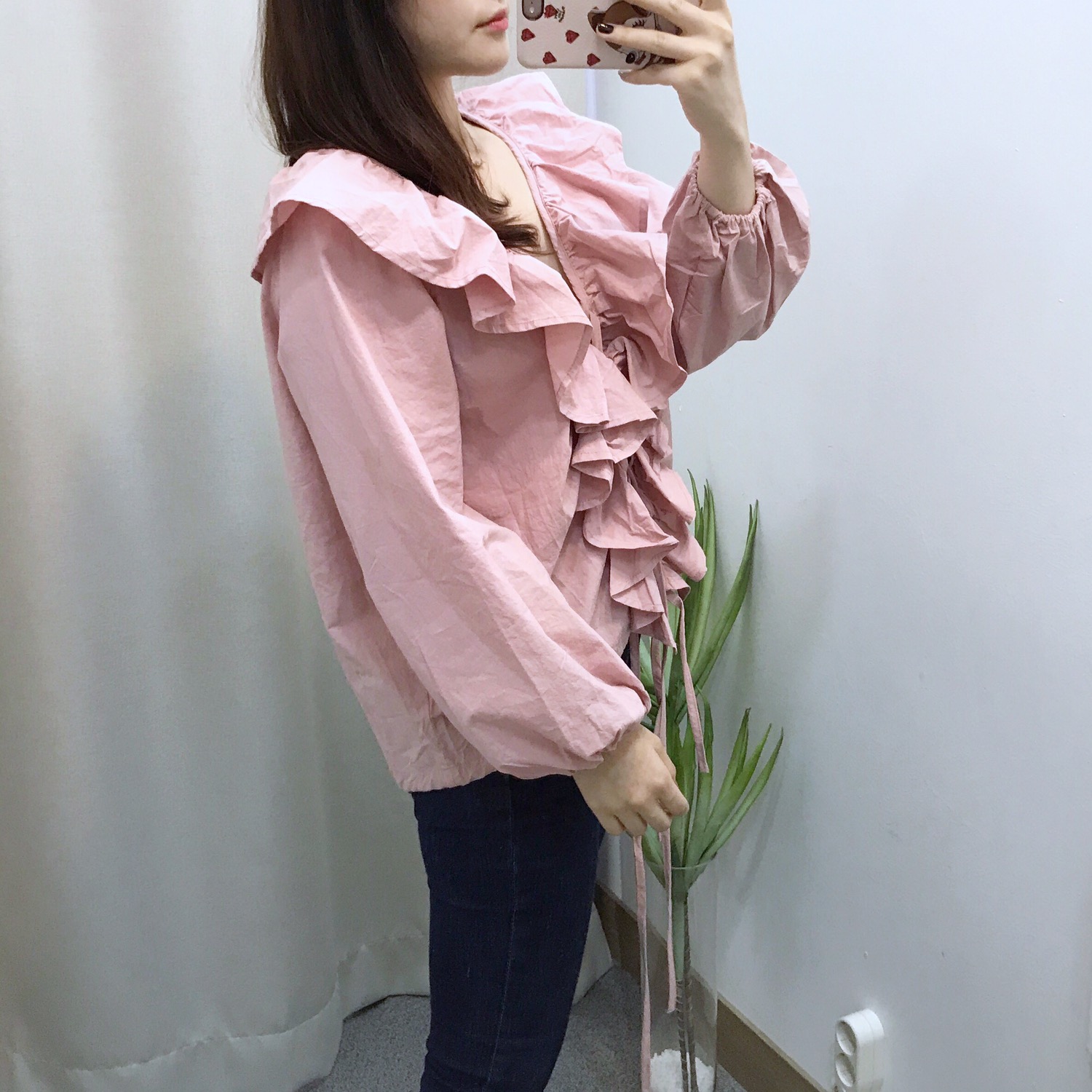 NEW FASHION LADY GIRL Blouse frilly ruffle guest b