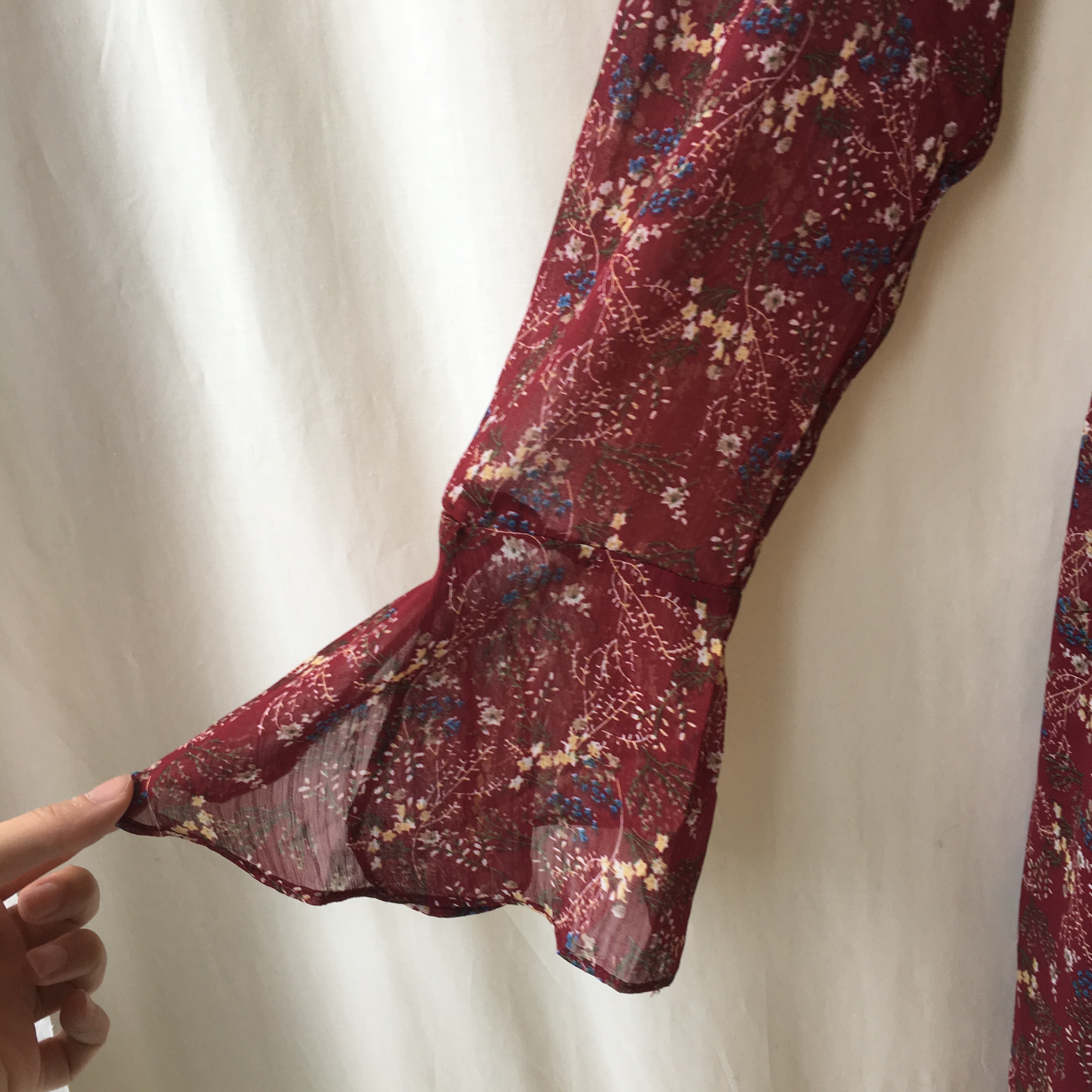 New Women Dress Wild Flower Chiffon Dress Sleeping