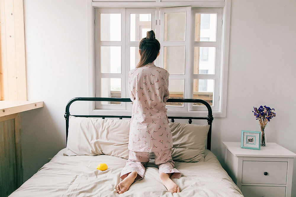 New imported fine flower Yukata couple pajamas hon