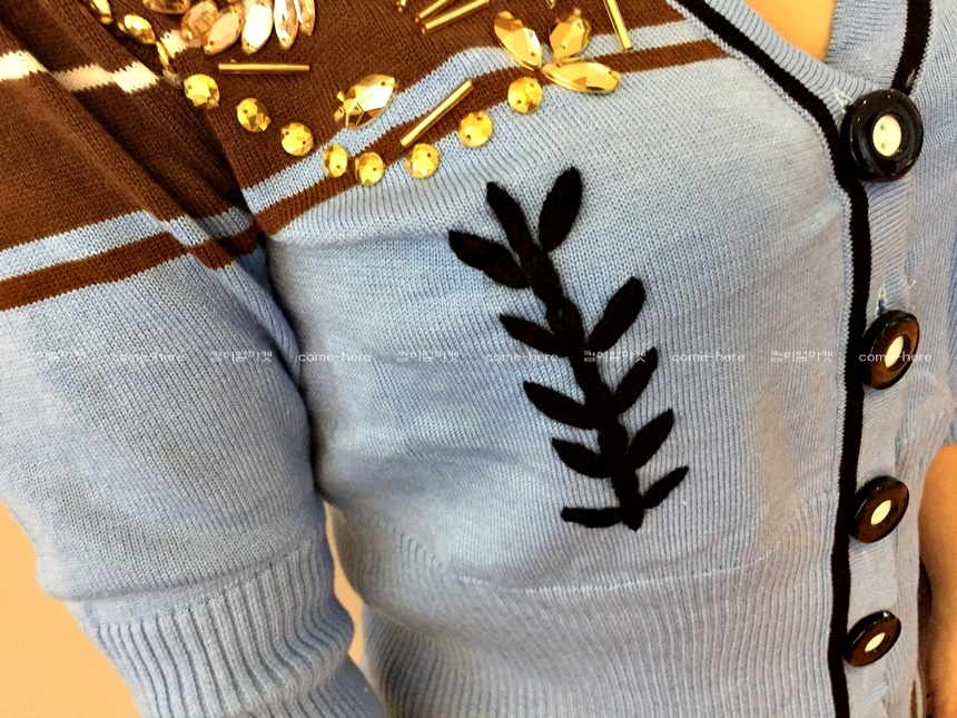 Shopping mall import BOSE Miu sequins cardigan set