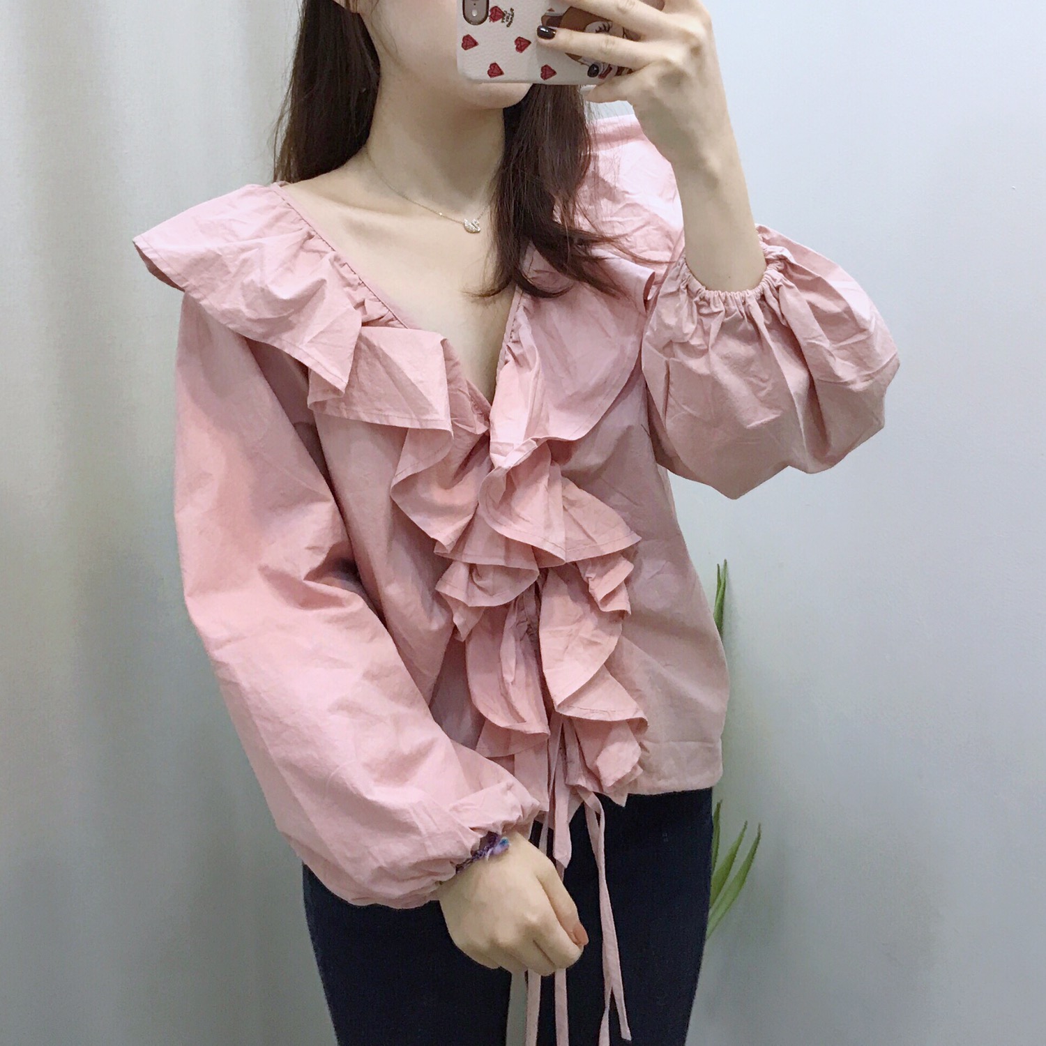 NEW FASHION LADY GIRL Blouse frilly ruffle guest b