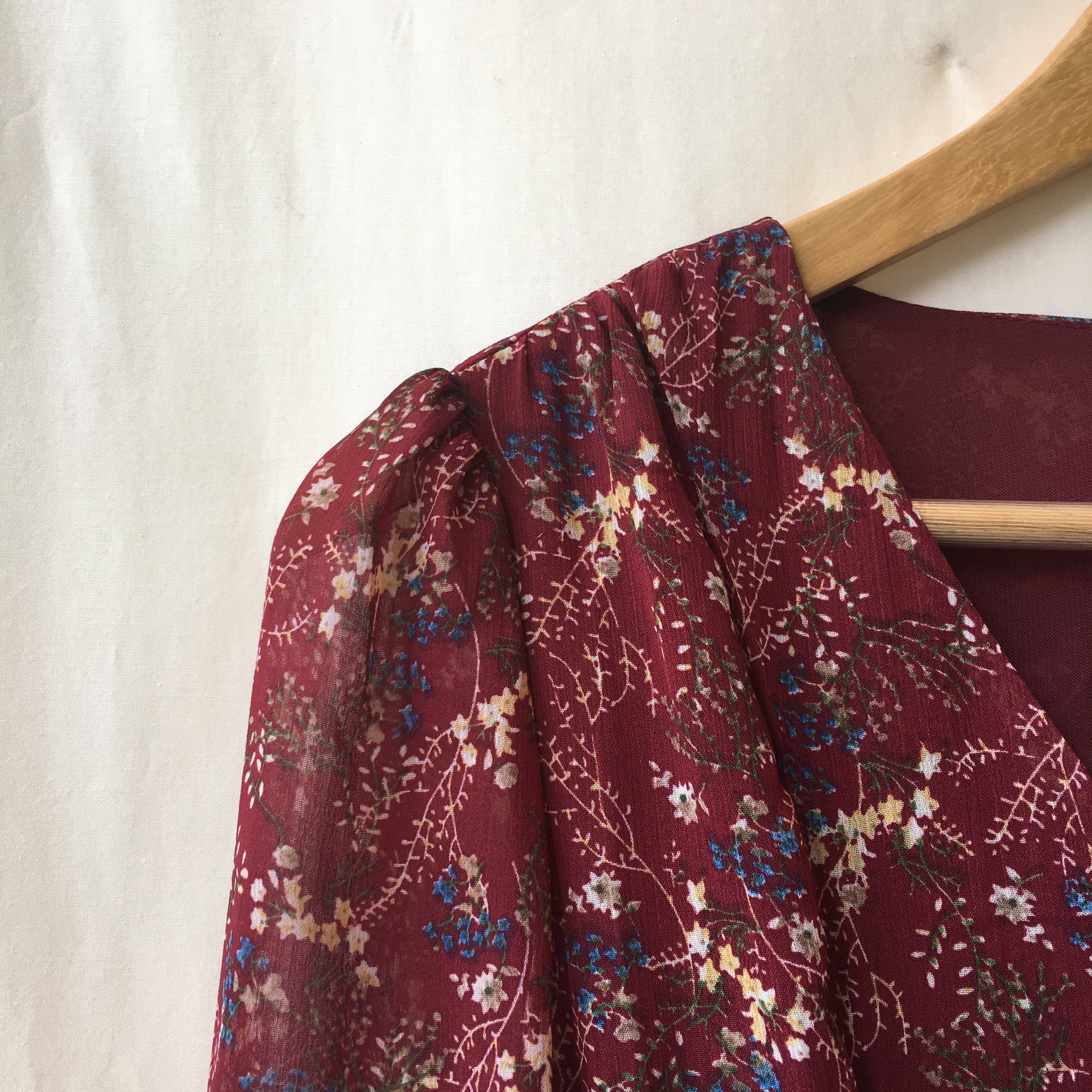 New Women Dress Wild Flower Chiffon Dress Sleeping