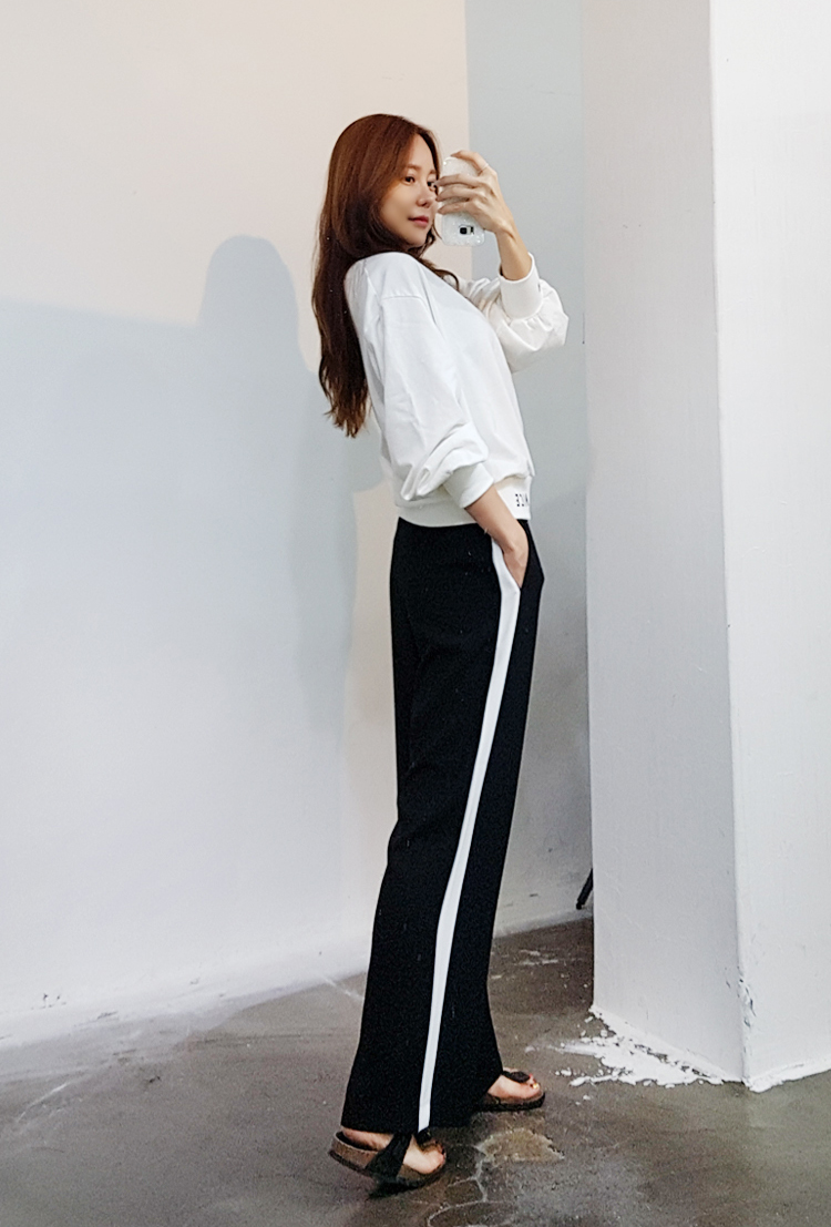 New Women's Pants Longer look color line Long s