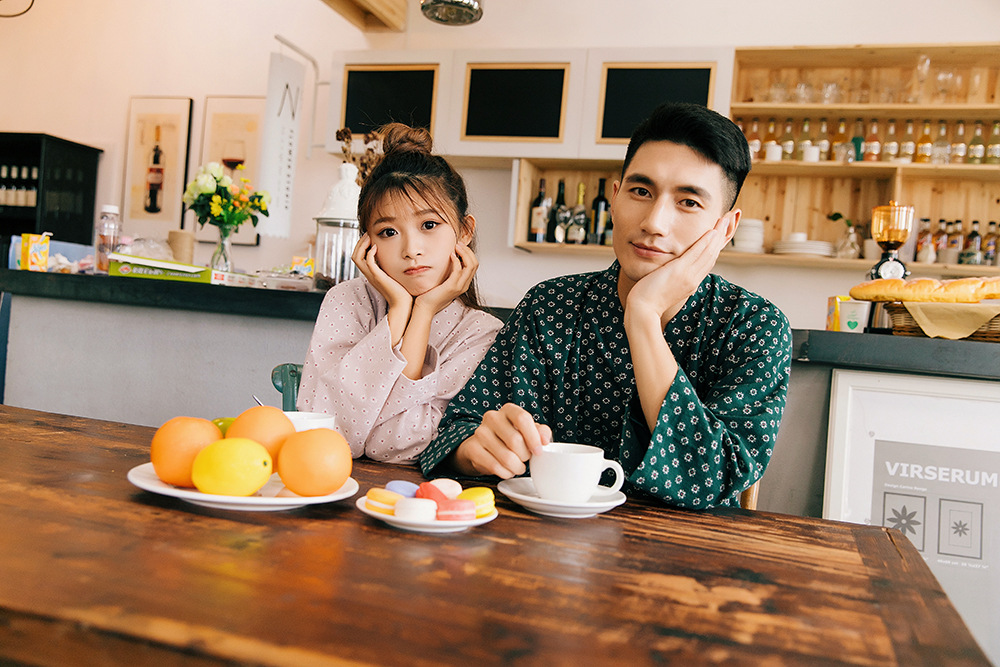 New imported fine flower Yukata couple pajamas hon