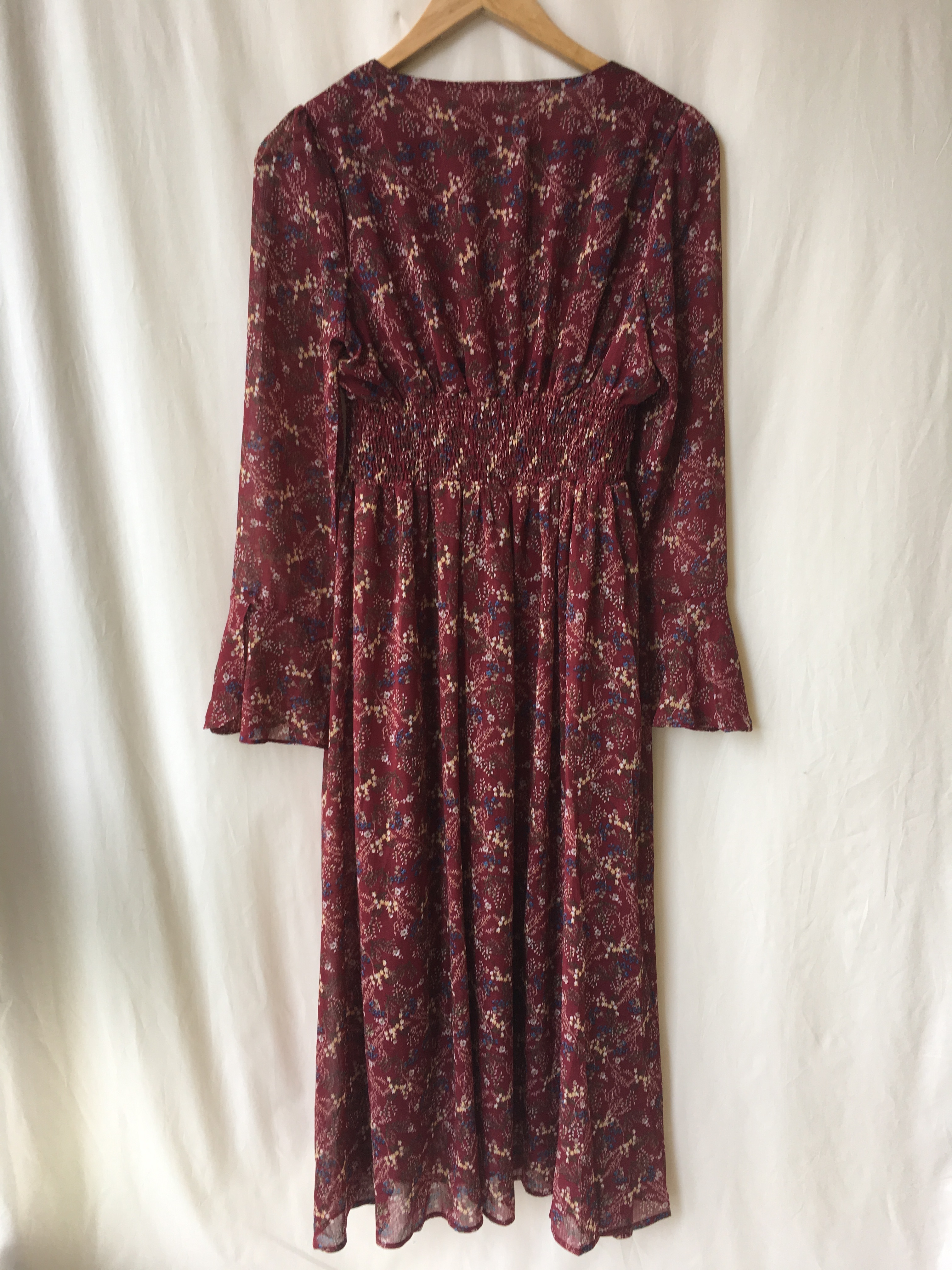 New Women Dress Wild Flower Chiffon Dress Sleeping