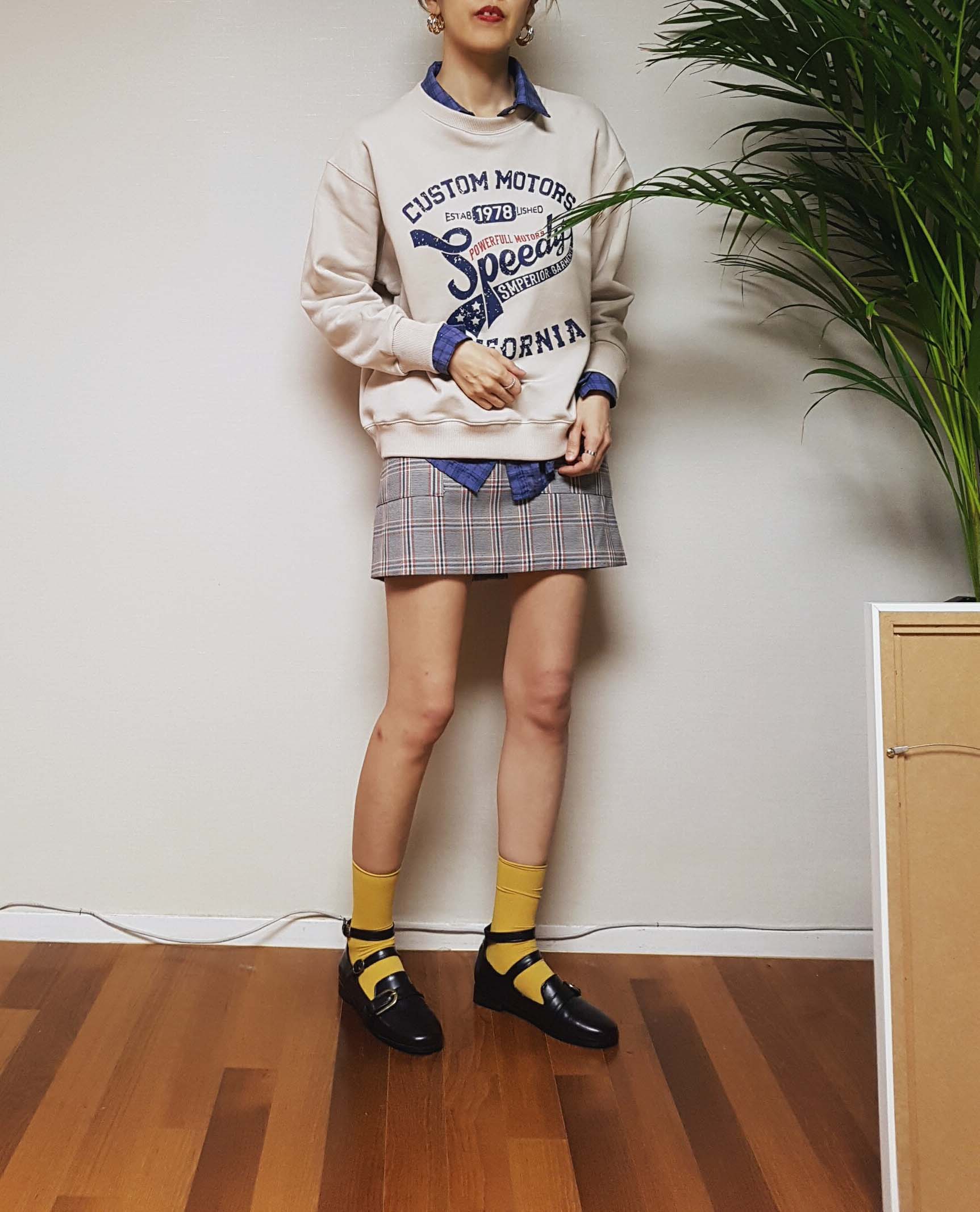 New long-sleeved ankle with a sense of wrinkled st