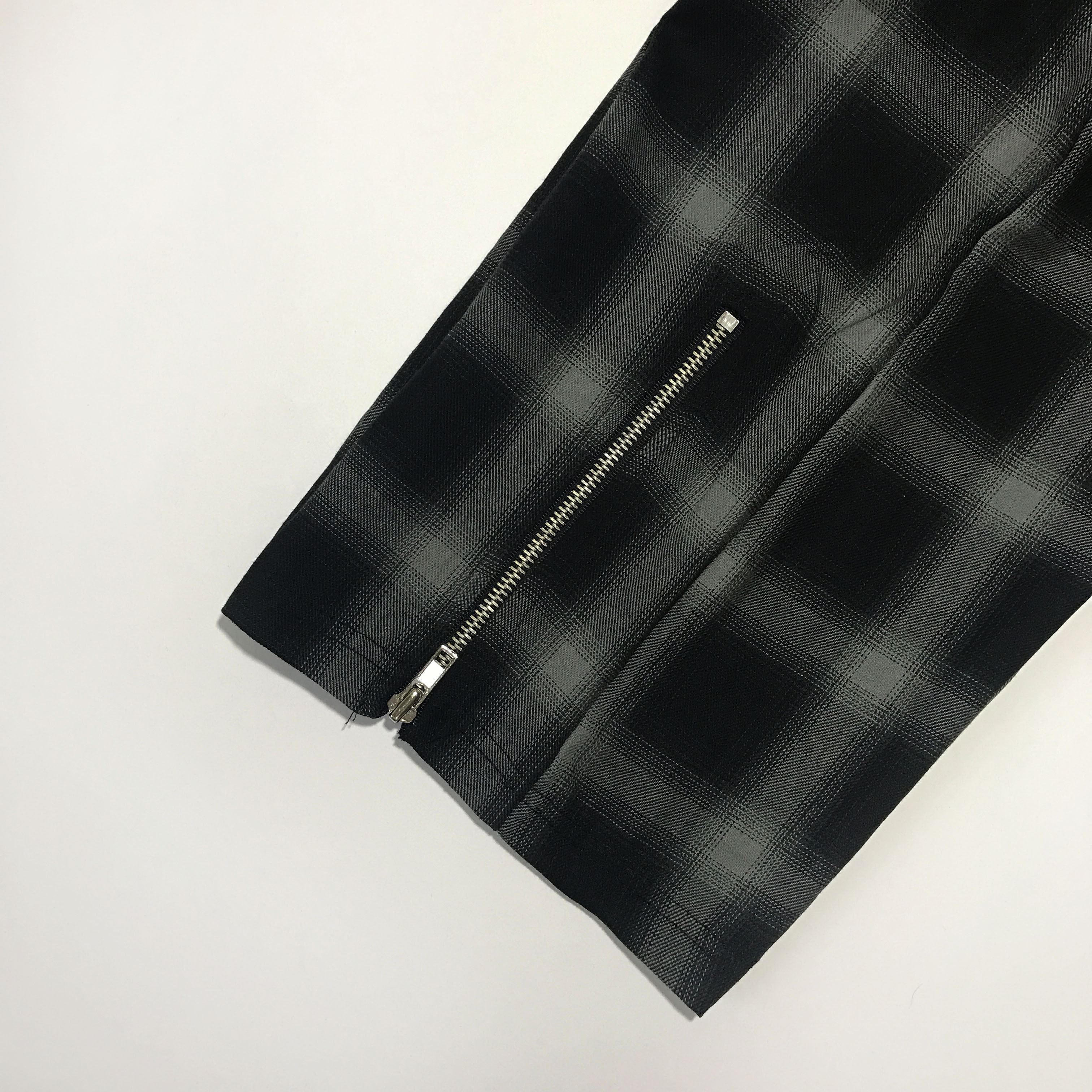 New Men's Pants Caddatan Check Wide Banding Hem