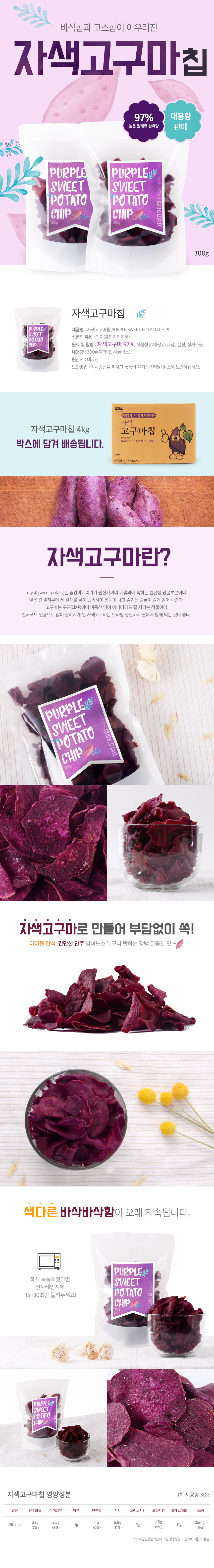 New Purple Sweet Potato Chip 4kg Box Meat Sweets