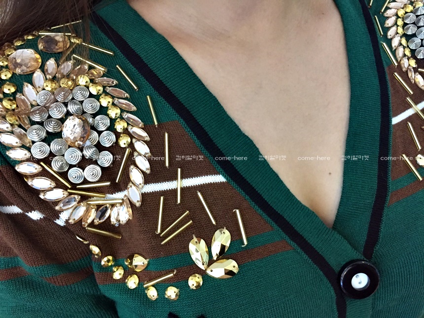 Shopping mall import BOSE Miu sequins cardigan set