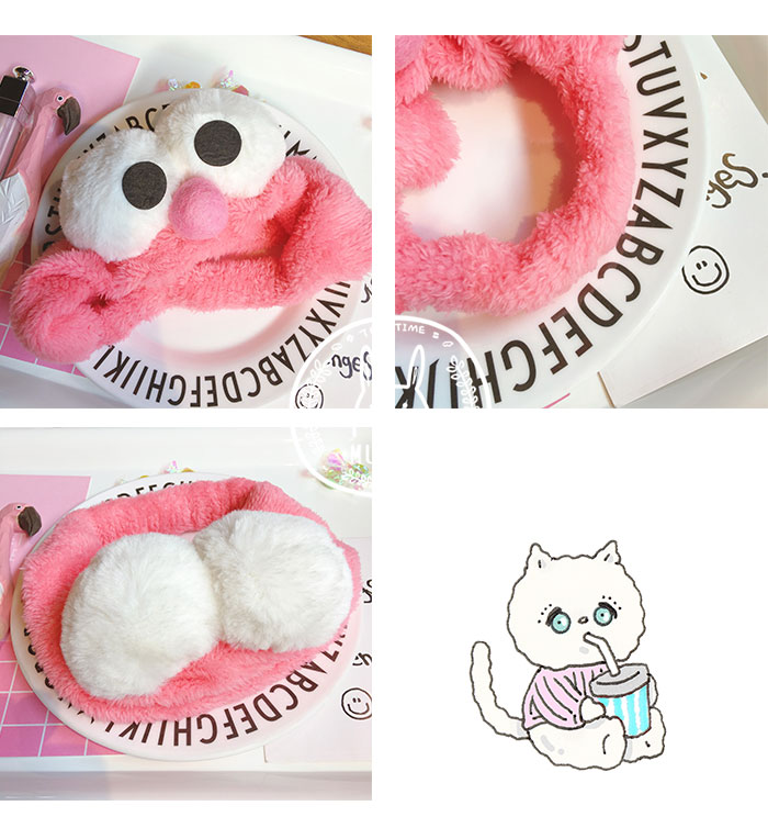 New Elmo Hair Band Cookie Monster Cleansing Facial