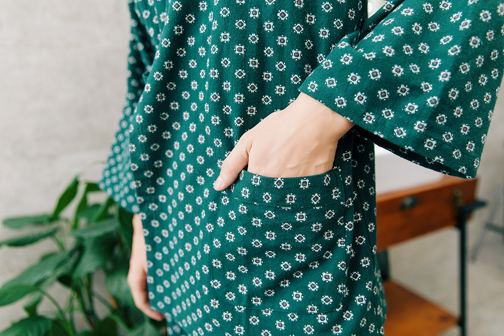 New imported fine flower Yukata couple pajamas hon