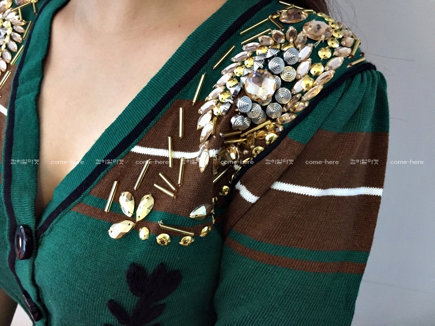 Shopping mall import BOSE Miu sequins cardigan set