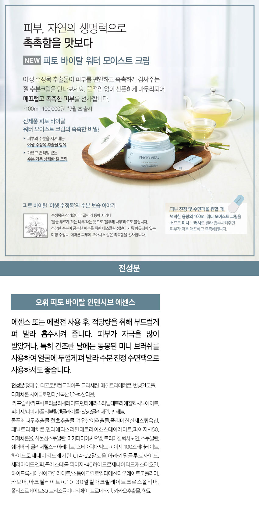 New Opifito Vital Moisture Cream 100ml