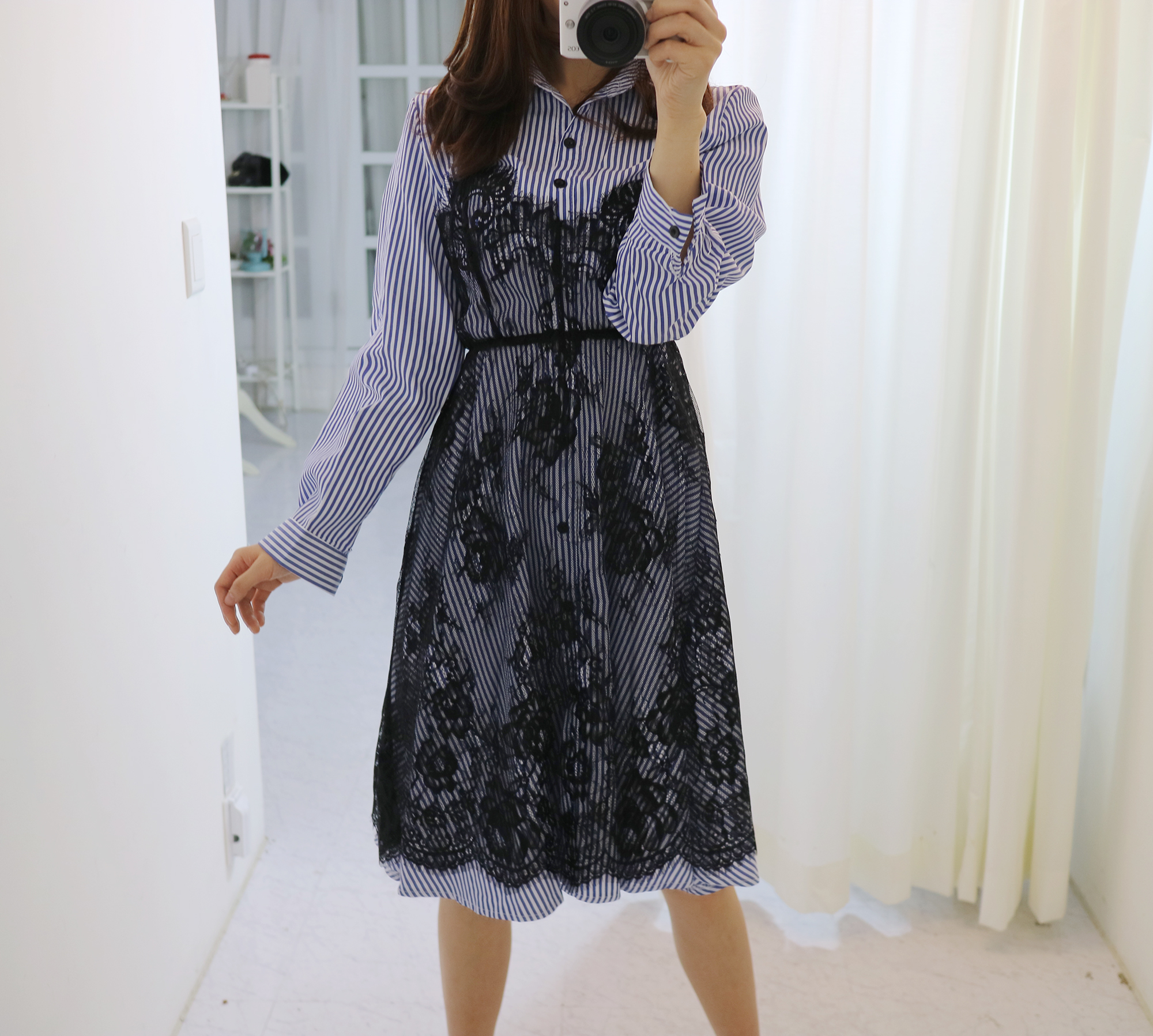 New Short sleeve long-sleeved lace bustier set set