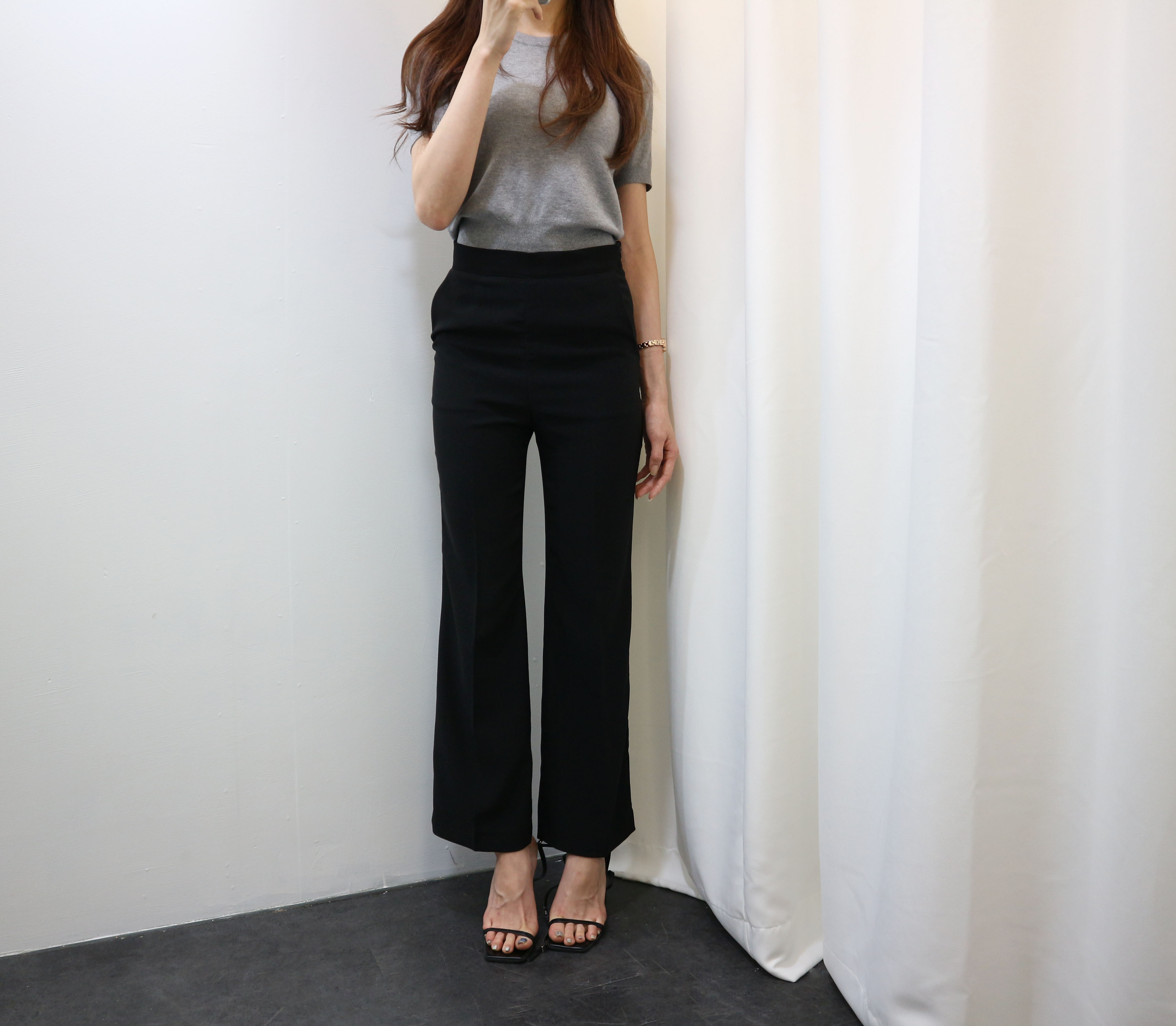 New Women's Pants Simple High Waist Slacks Wome