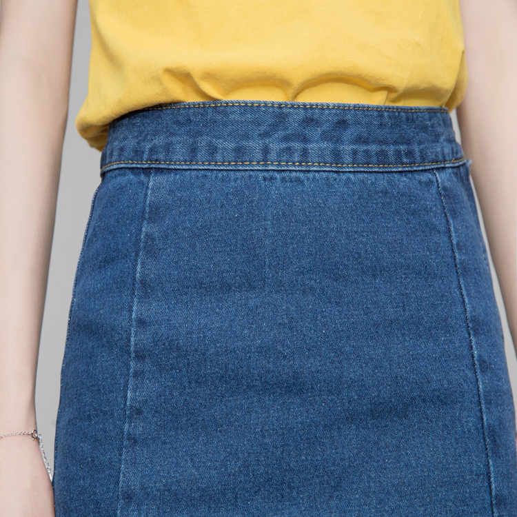 Denim Skirt High-waisted skirt denim skirt four se