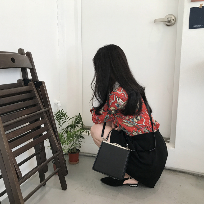 New Suede Sling Back Pearl Heel Looper Girls Blind