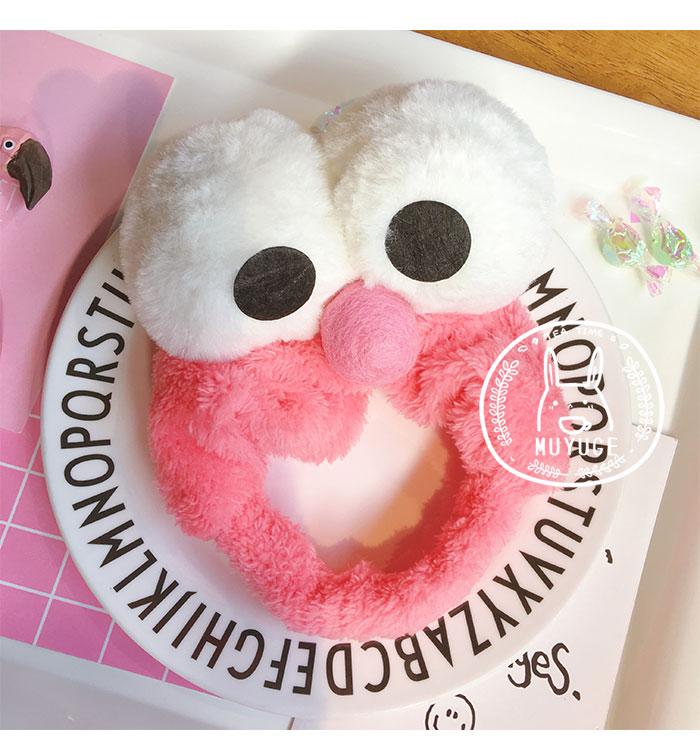 New Elmo Hair Band Cookie Monster Cleansing Facial