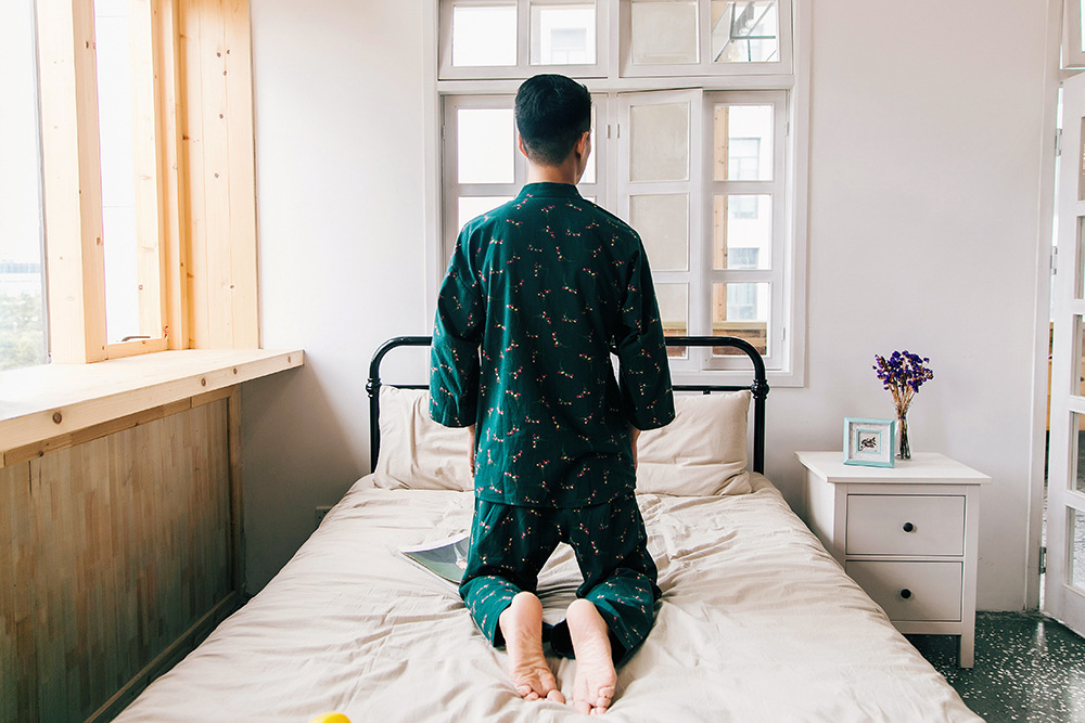 New imported fine flower Yukata couple pajamas hon