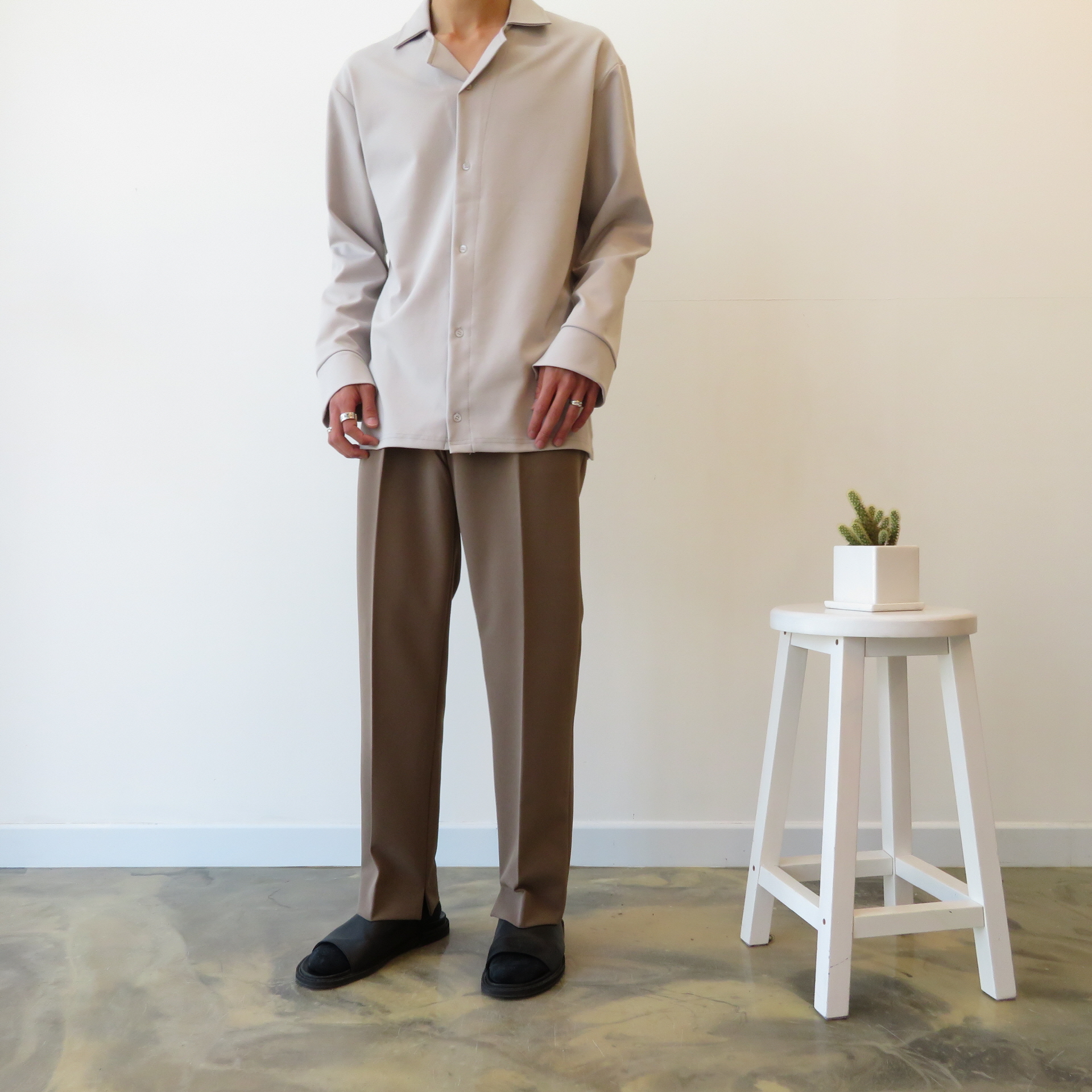 New Men's Pants Semi Wide Slacks Pants Men's