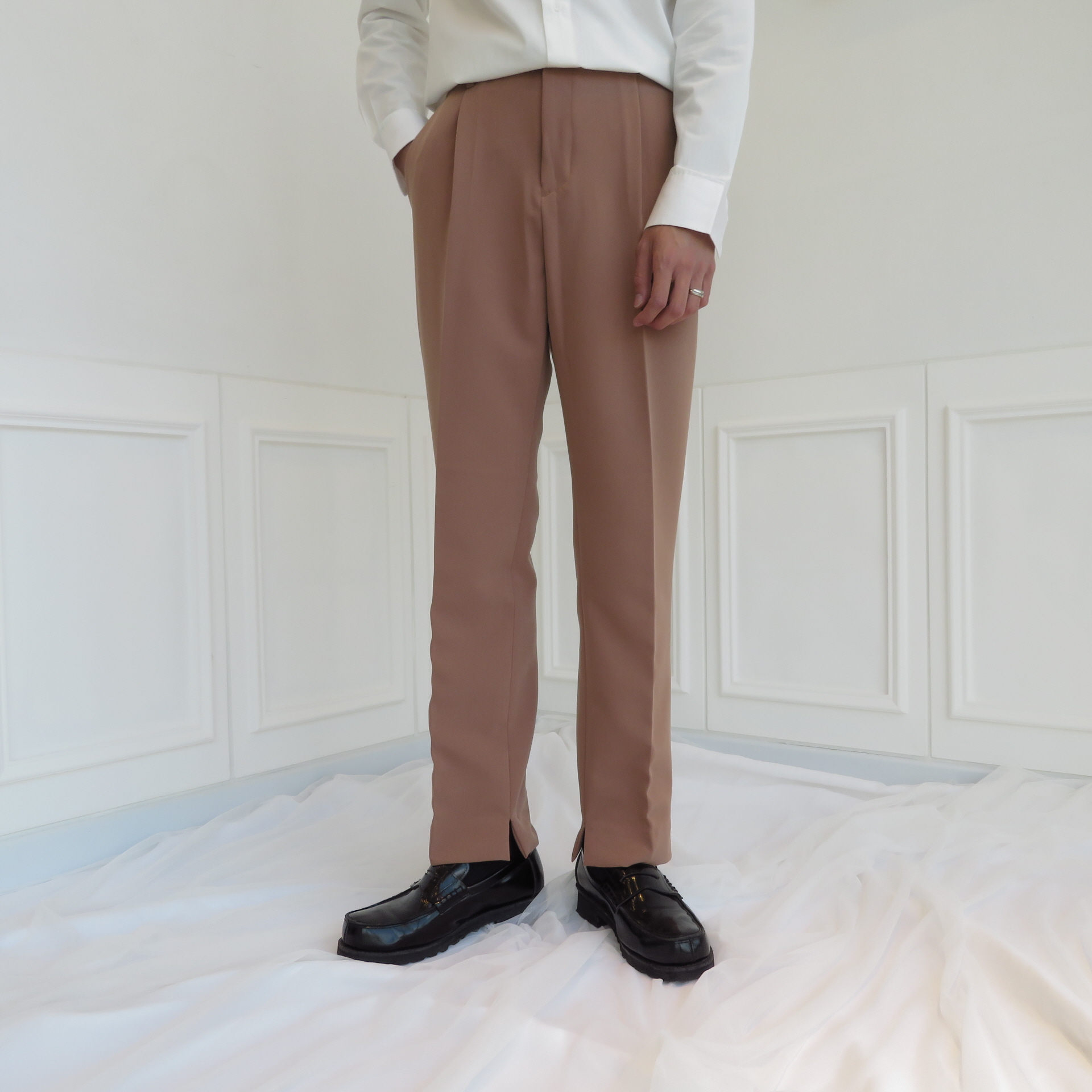 New Men's Pants Semi Wide Slacks Pants Men's
