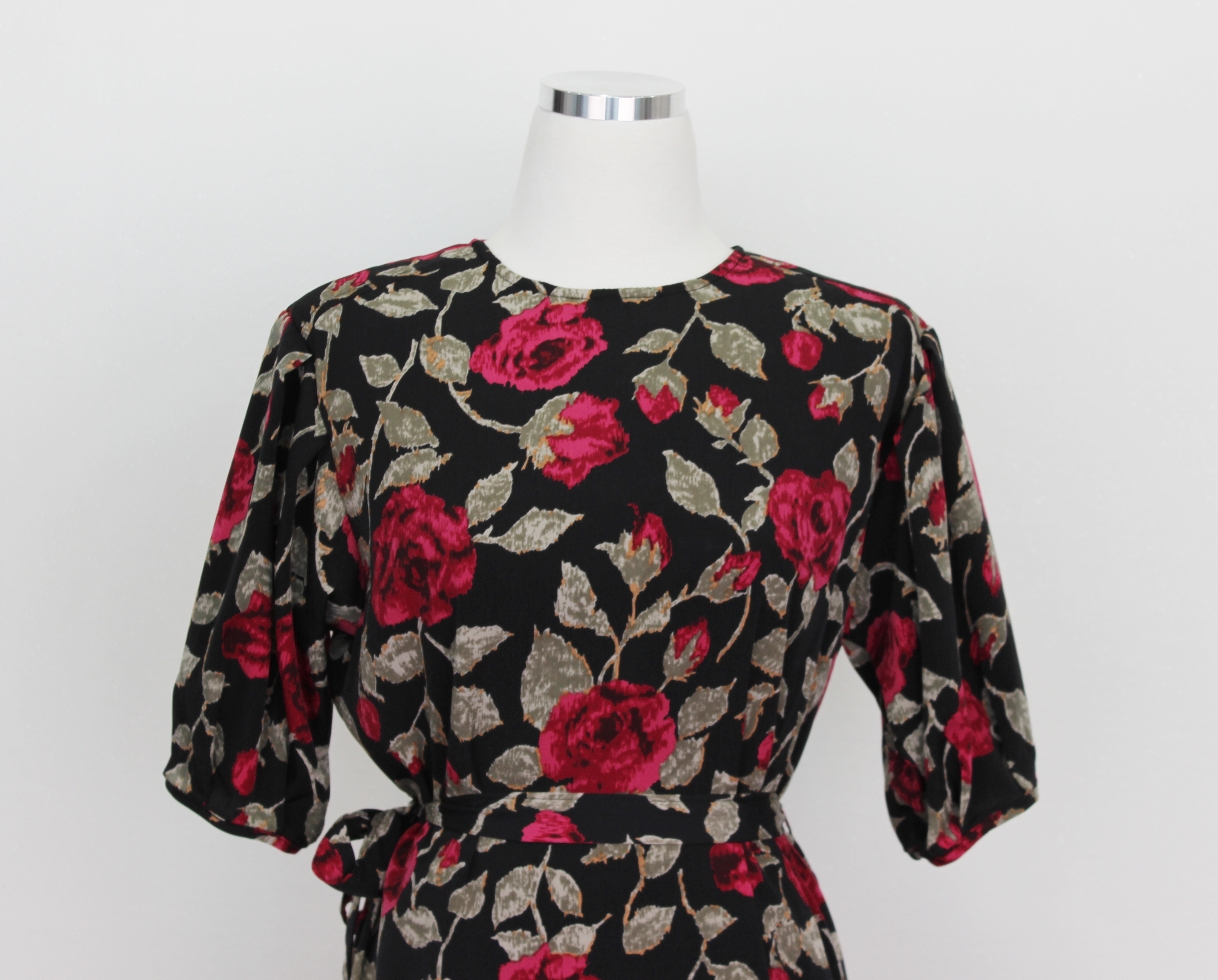 New Women's Dress Elegant H-line Autumn Flower 