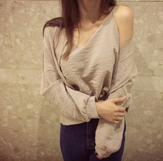 Giselle Shirring Set Blouse Cardigan Women Women A