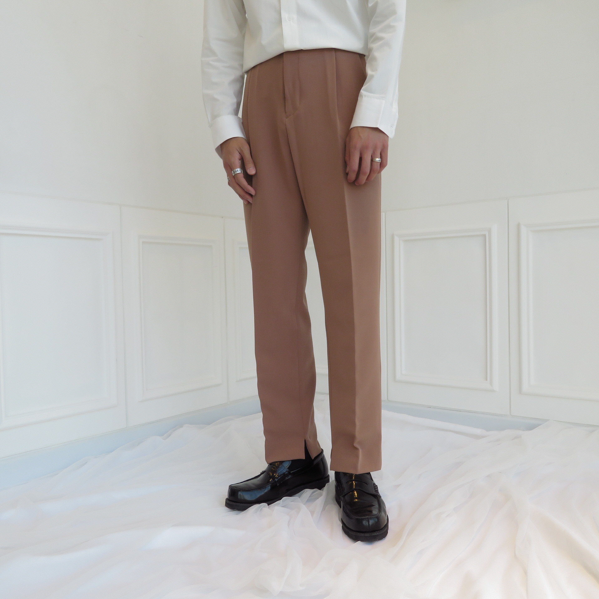 New Men's Pants Semi Wide Slacks Pants Men's